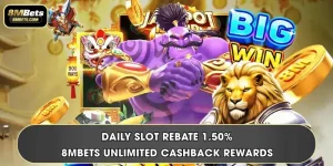 Daily Slot Rebate 1.50% | 8MBets Unlimited Cashback Rewards