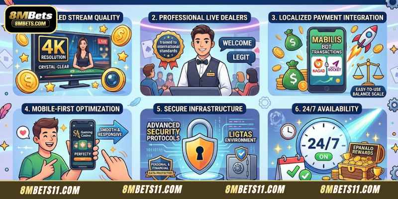 Advantages of SA Gaming Casino 8MBets