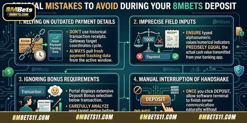 Crucial Mistakes To Avoid During Your 8MBets Deposit