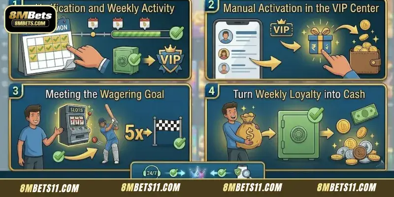 Easy steps to claim your weekly VIP rewards successfully