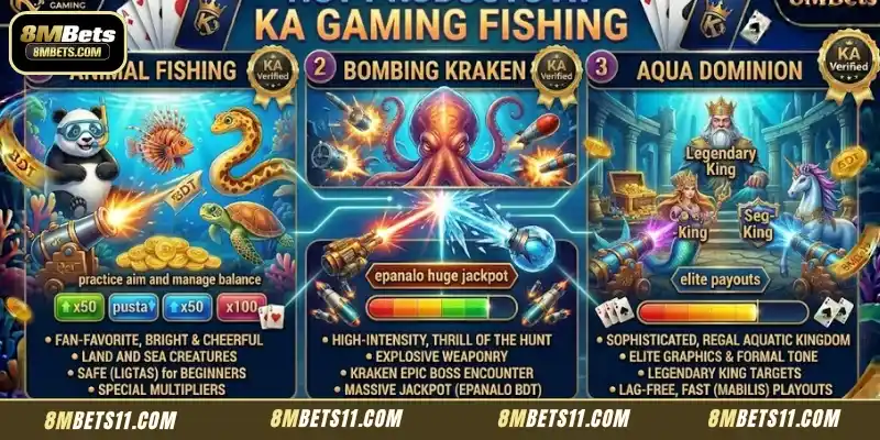 Featured products at KA Gaming Fishing