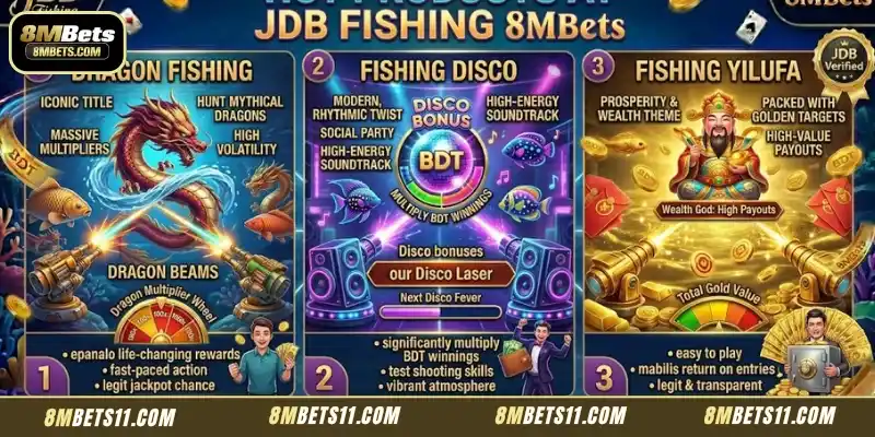 Hot products at jdb fishing 8MBets