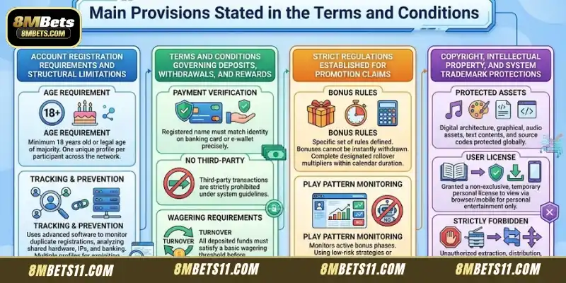 Main Provisions Stated in the Terms and Conditions