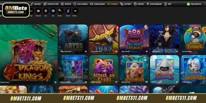 Overview of KA Gaming's Fishing Lobby