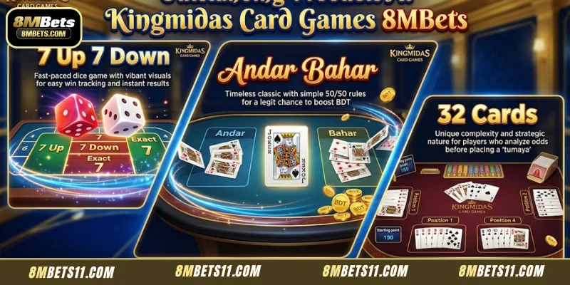 Products at Kingmidas Card Games 8MBets
