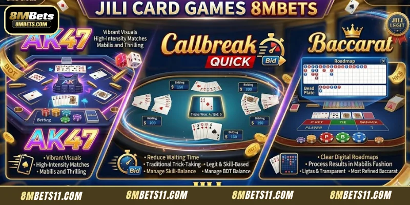 Products you should choose at JILI 8MBets card game